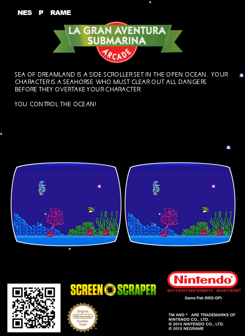 Sea of Dreamland (Homebrew) — Box back